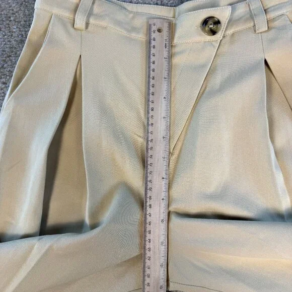 And Now This Womens Pants Size XS Tan Camel Wide Leg High Rise Stretch NWT F498 - Picture 10 of 13